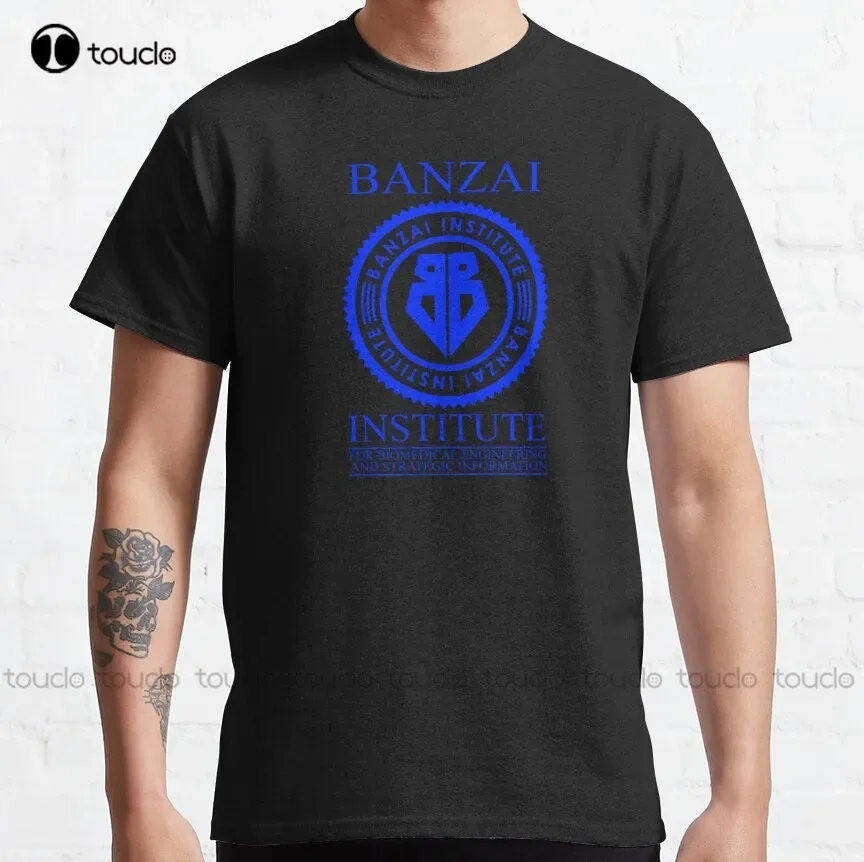 Banzai Institute Blue Edition Classic T-Shirt Mens Shirts Casual Custom Aldult Teen Unisex Digital Printing Xs-5Xl Tshirt Shirts