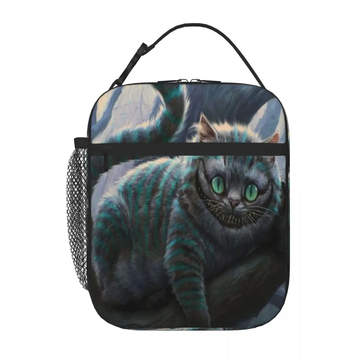 

Дизайнерская женская сумка для ланча с изображением Чеширского кота