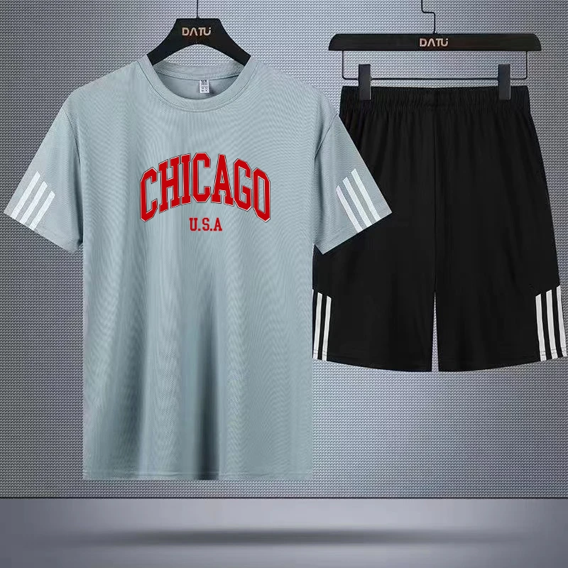 Мужская футболка с коротким рукавом и спортивная одежда