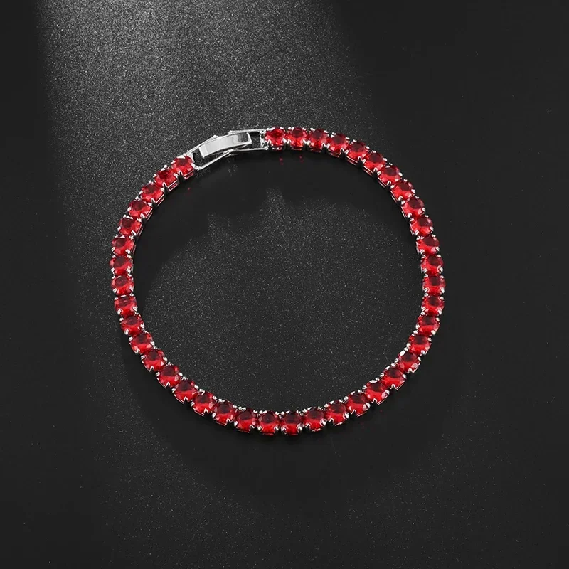 Изысканный однорядный элегантный супер-вспышка браслет с цирконом женская мода