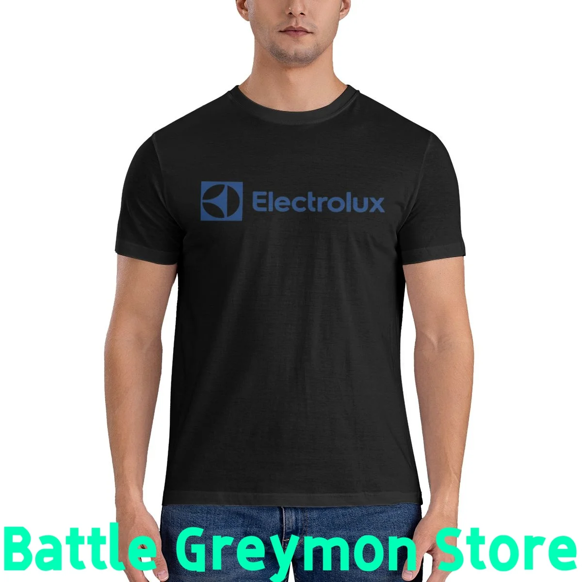 Футболка мужская с круглым вырезом и коротким рукавом