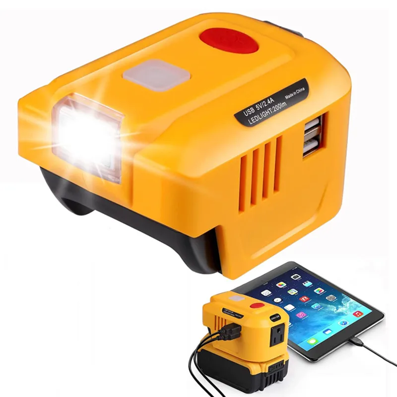 Портативное зарядное устройство 150 Вт для литиевых батарей Dewalt 20 в/18 В постоянного тока 20 в/18 в 110 ~ 120 В переменного тока, инвертор, источник питания, адаптер зарядного устройства