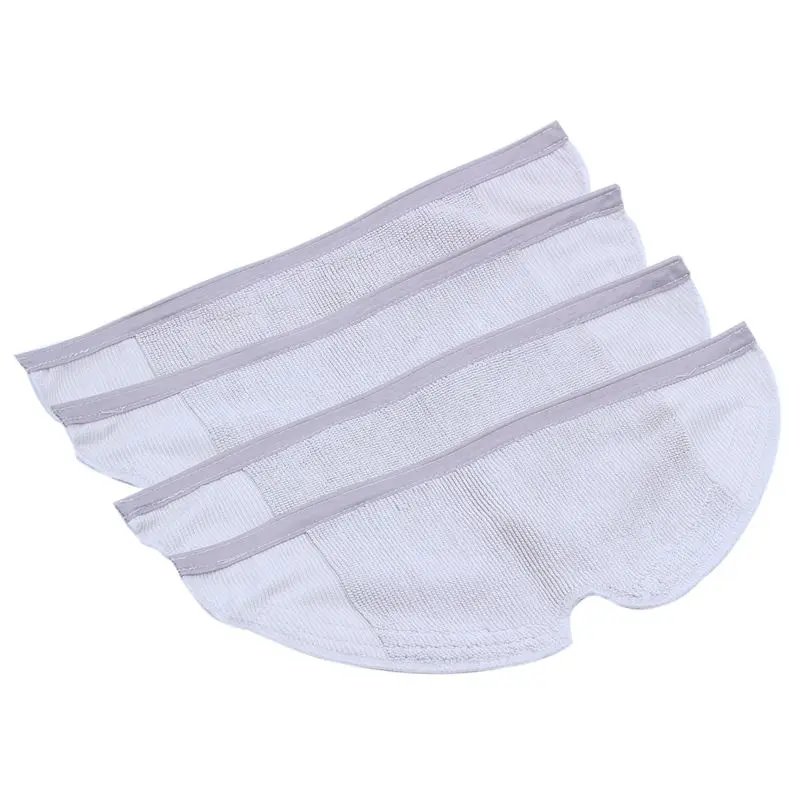 

TOP!-4Pcs Washable Mop Cloth Vacuum Cleaner Pads For Roborock Mopping Cloths For Xiaomi Generation 2 Robotic