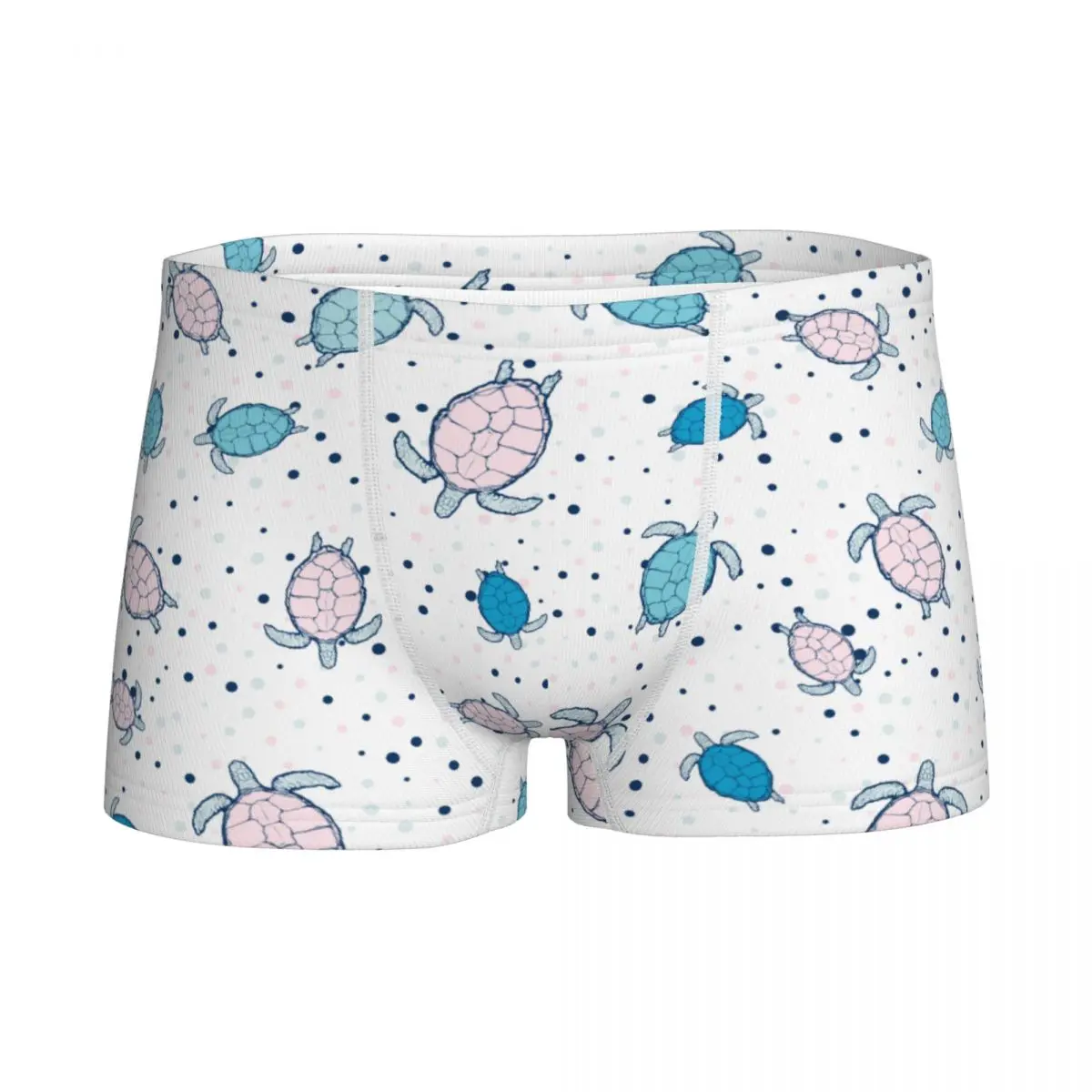 

Мужское нижнее белье для мальчиков, Молодежные шорты-боксеры с морскими черепашками, хлопковые трусы для подростков