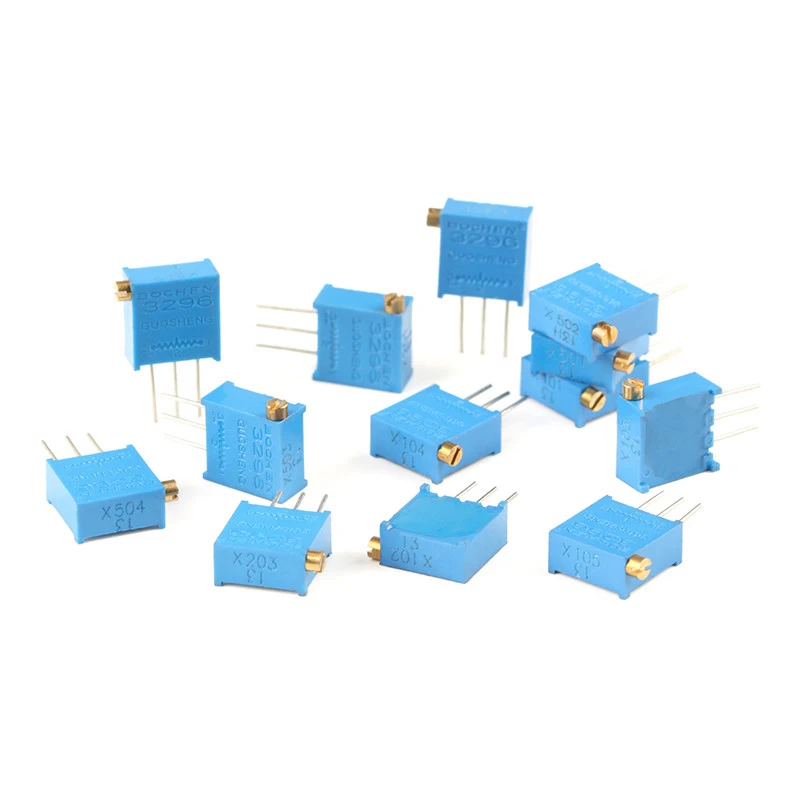 

10PCS 3296 3296X Potentiometer Resistance ohm Trimpot Trimpot Trimmer 1K 2K 5K 10K 20K 50K 100. K 200K 500K 1M Ohm 100R 200R 500