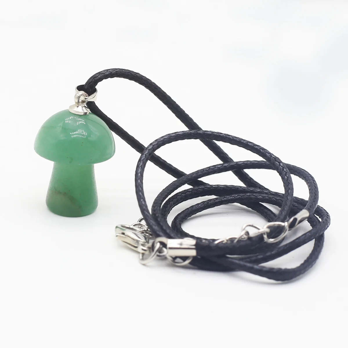 

Natural Stone Mini Mushroom Pendant Necklace Multicolor Agates Charm for Jewelry Women Necklace Elegant Gifts 16×24mm