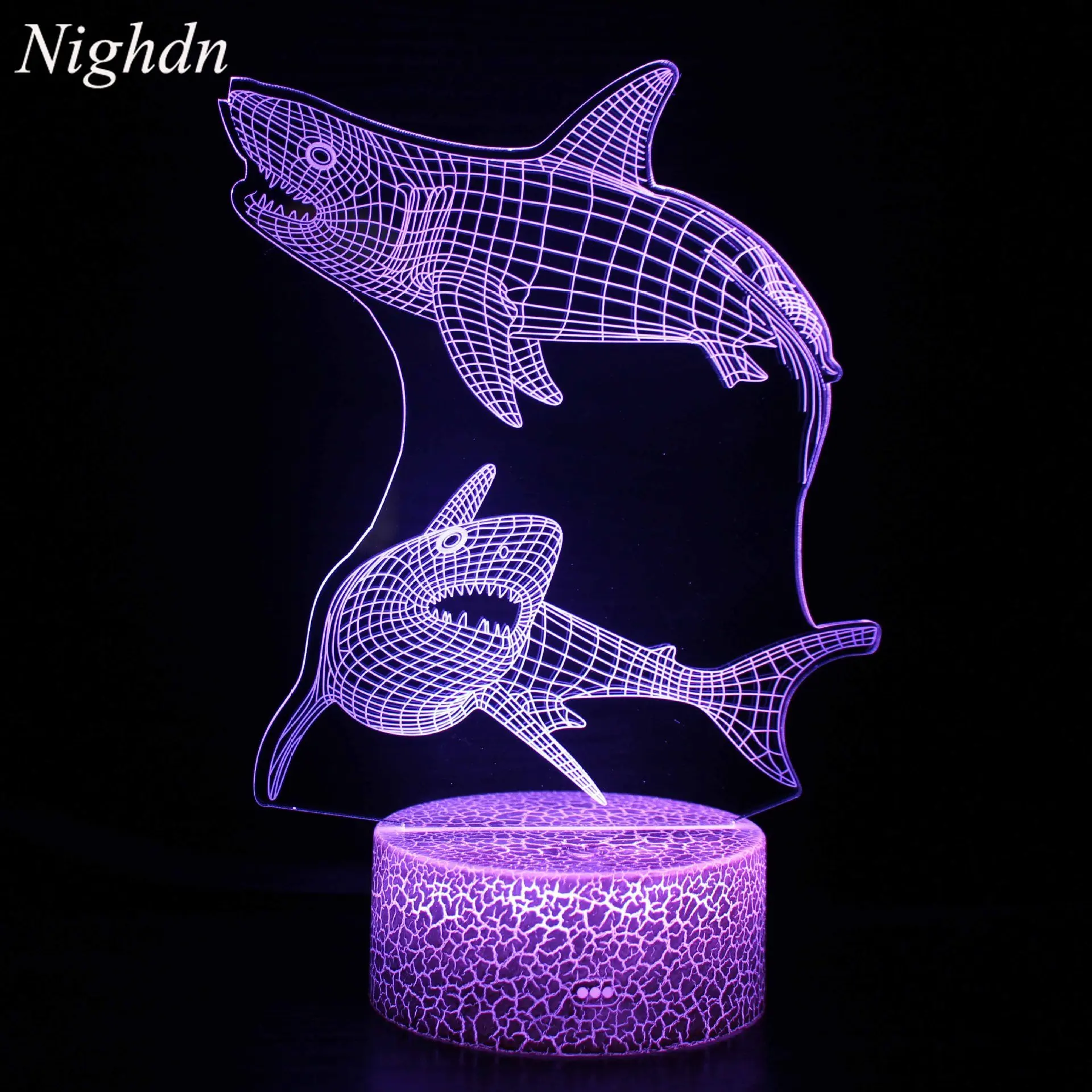 

Nighdn Shark Night Light for Kids 3D Shark Lamp 7 Color Touch Bedroom Decoration NIghtlight Birthday Holiday Gifts Boys Gilrs
