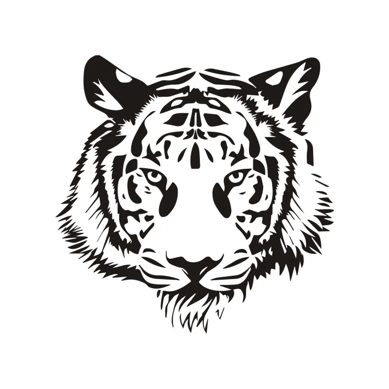 

Personality Car Sticker Mighty Tiger Automobiles Motorcycles Accessories Decal for Window Laptop Windshield Stickers PVC 13cm