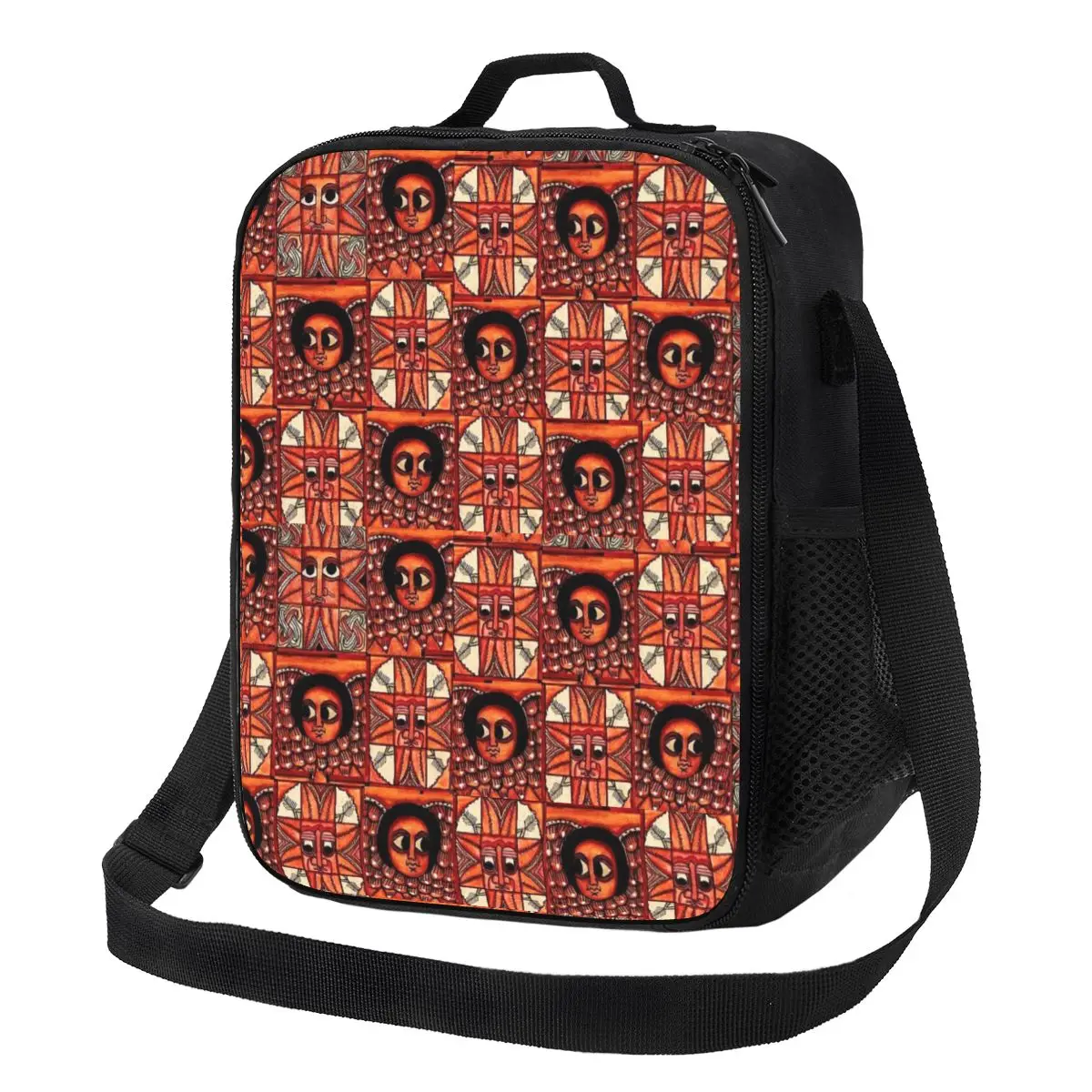 

Ethiopian Habesha Art Resuable Lunch Boxes for Women Waterproof Thermal Cooler Food Insulated Lunch Bag School Children Student