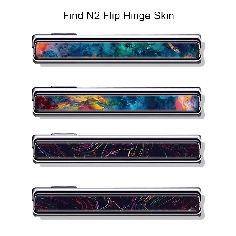 

Hot Dazzling Hinge Skin for OPPO Find N2 Flip Side Screen Protector Film Cover 3M Border Wrap Protection Sticker
