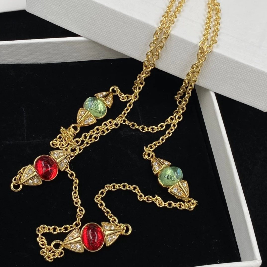 

Fashion colorful crystal necklace bracelet