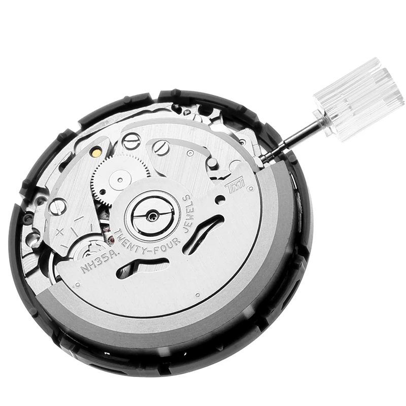 Japan Original NH35/NH35A Automatic Mechanical Watch Movement  Black Datewheel Clock Movement Watch Replace Accessories 2022 New