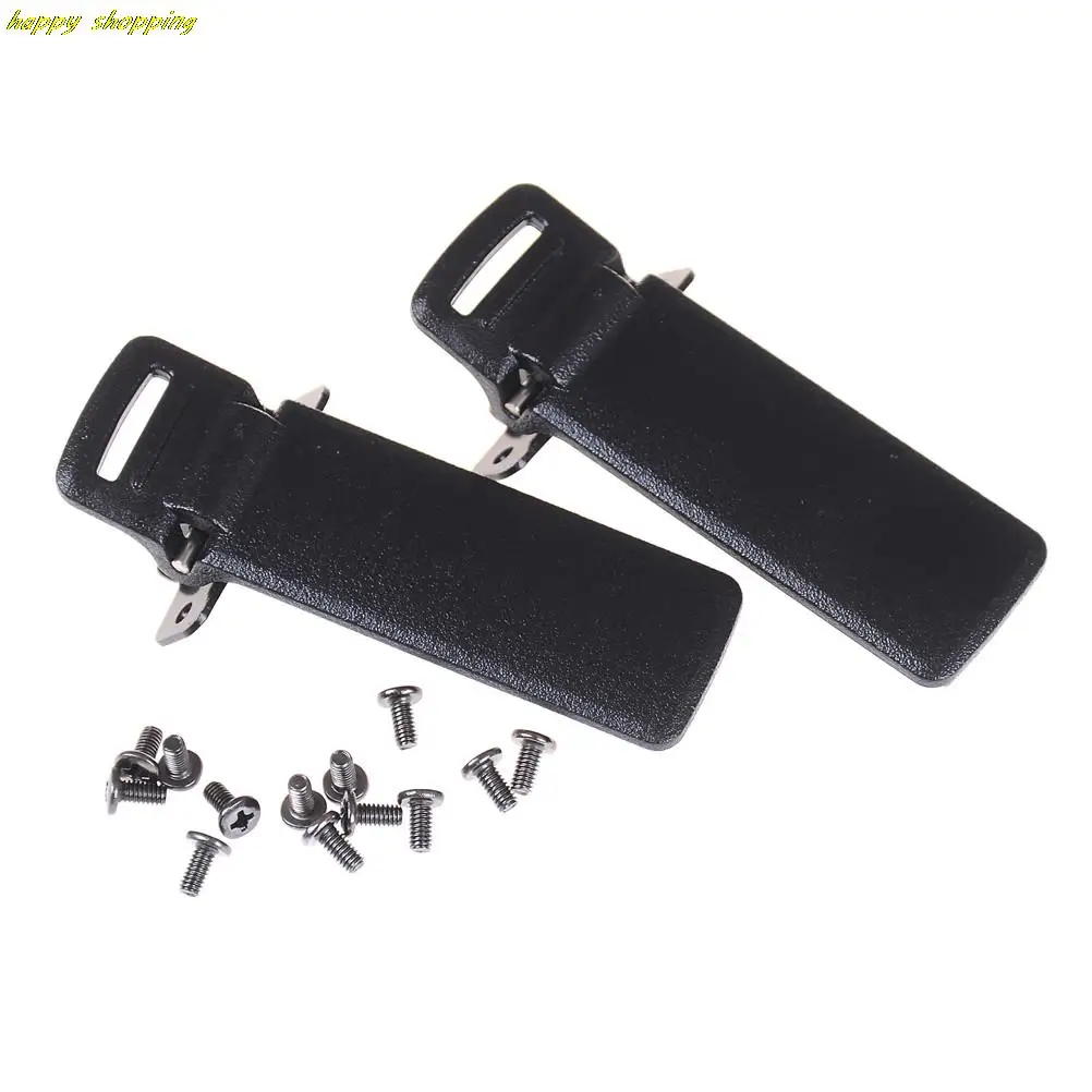 

2Pcs Belt Clips Screws Walkie Talkie Spare Part Back Belt Clip For Baofeng UV-5R 2-way Radio UV5R