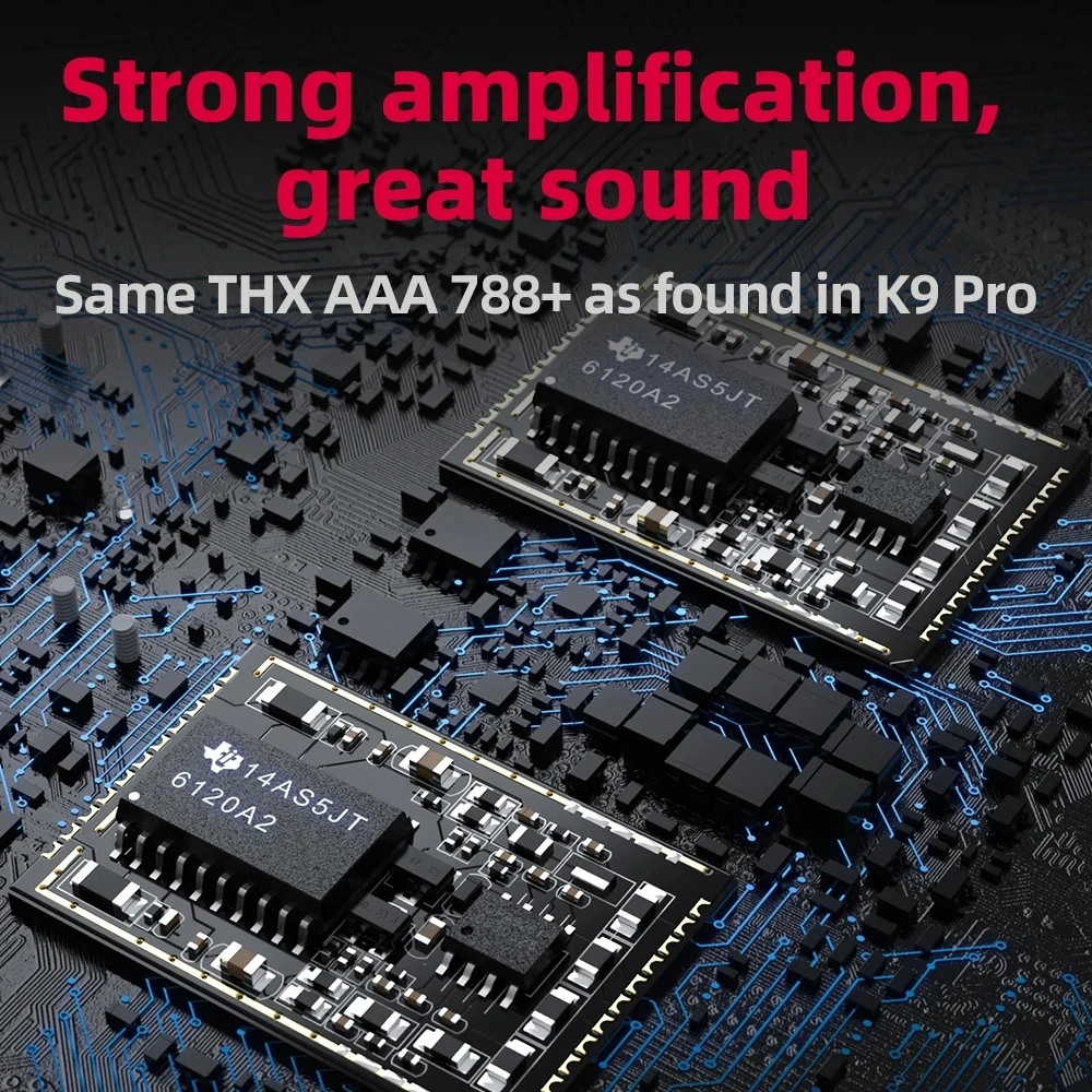 Усилитель для наушников FiiO K9 Настольный усилитель AMP USB ES9038PRO * 2 DAC Bluetooth HiFi аудио THX