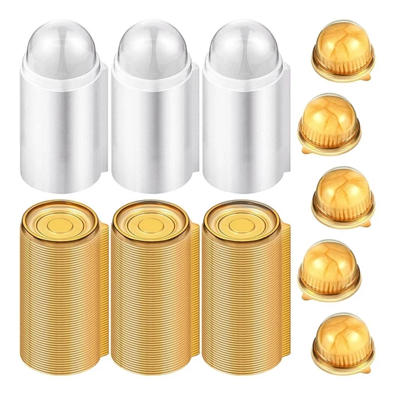 100 шт. прозрачный пластиковый контейнер для маффинов