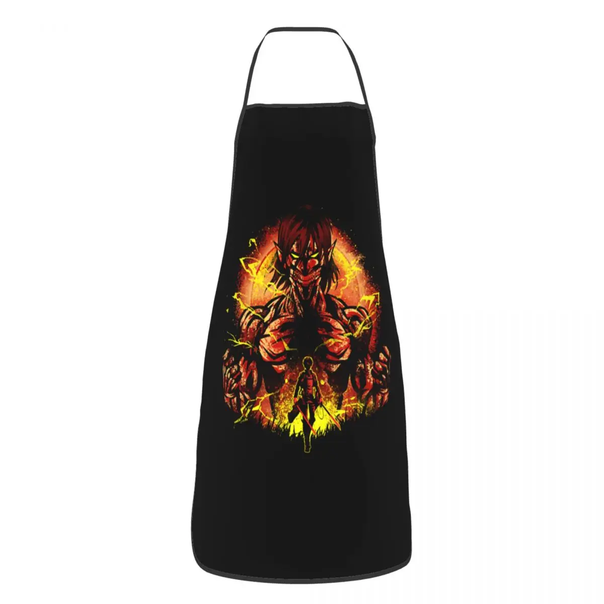 

Shingeki No Kyojin Eren Apron Anime Attack on Titan Cuisine Grill Baking Bib Tablier Cooking Home Cleaning Pinafores Chef