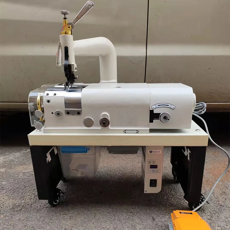 

Electric 1400W Leather Skiving Machine Leather Skiver Bench Type With Desk For Shoes Edge Scraping WITH TABLE