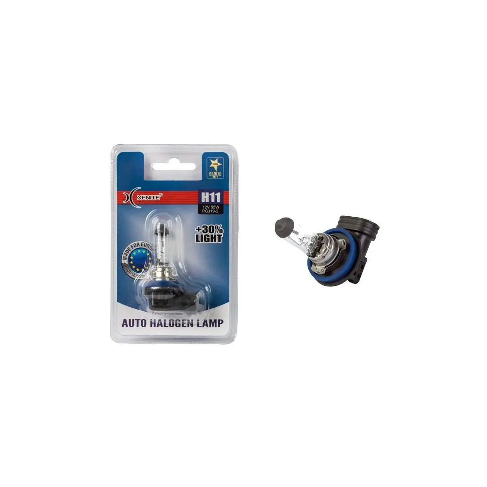 XENITE H11 (Яркость +30) (PGJ19-2) (12V) Блистер 1 шт. (1007087) | Автомобили и мотоциклы