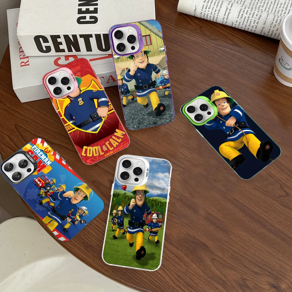 Фото F-Fireman Sam Phone Case For IPhone 16 15 14 13 12 11 Pro Max X XR XSMAX 8 7 Plus Matte Shockproof Back Cover №1