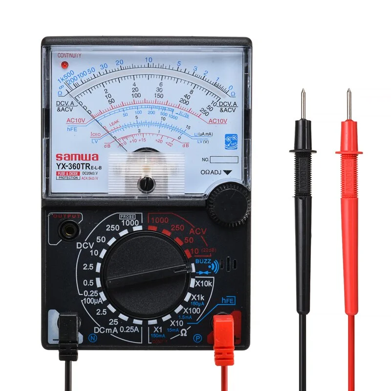 

YX-360 универсальный измерительный указатель типа иглы, дисплей электрический мультиметр, измеритель напряжения и сопротивления, ручка-тесте...