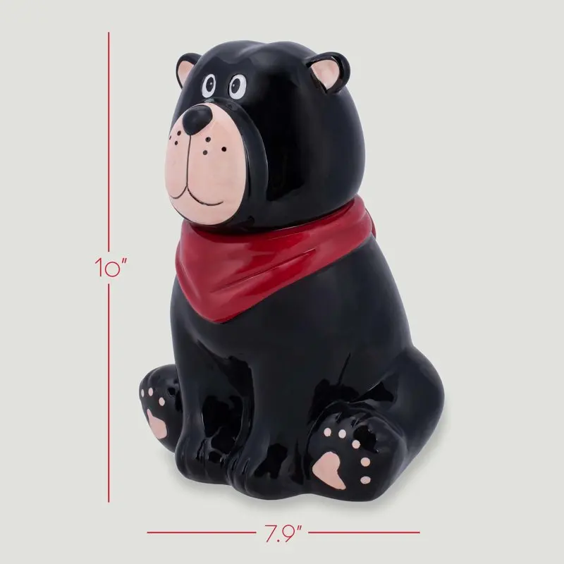 

Bear Handkerchief 10 x 7.9 Dolomite Ceramic Cookie Jar