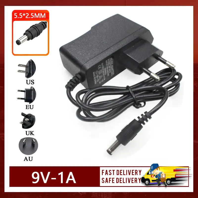 Блок питания электронного органа 9 в 1 а 5,5*2,5 мм для CASIO AD-5 CT625 CT636 CT672 CT700 CT800 CT870 CTK630 CTK2000 CTK-520L 9V850