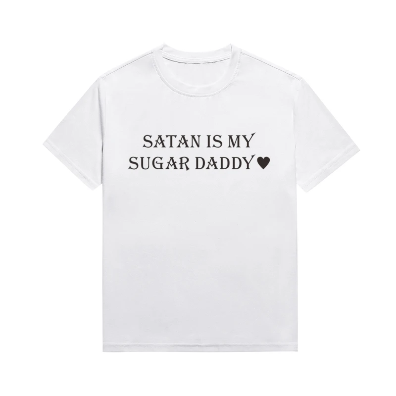 Женская футболка &quotСатана-мой сахар&quot onseme