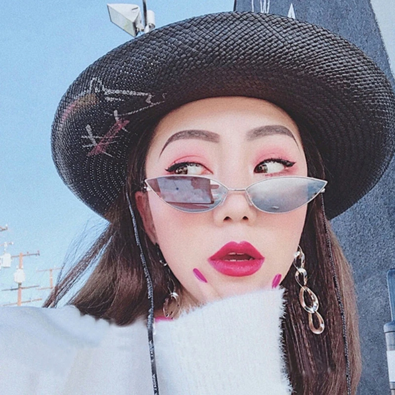

Women Personalized Kitten Eye Sunglasses Small Frame All-match Sunglasses