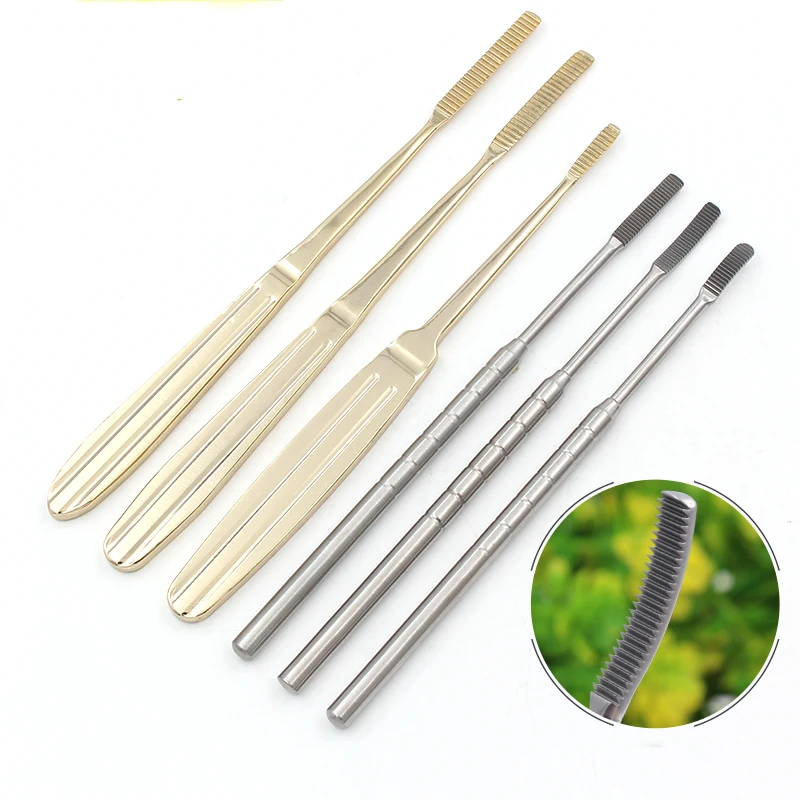 Stainless Steel Nasal Shaping Instrument Nasal Bone Rub Straight Edge External Arc Internal Arc Cosmetic Plastic Surgery Tool Na