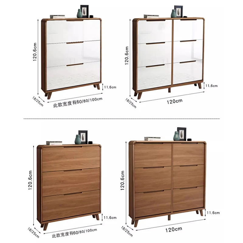 Шкаф-органайзер деревянный для обуви роскошная мебель гостиной дома