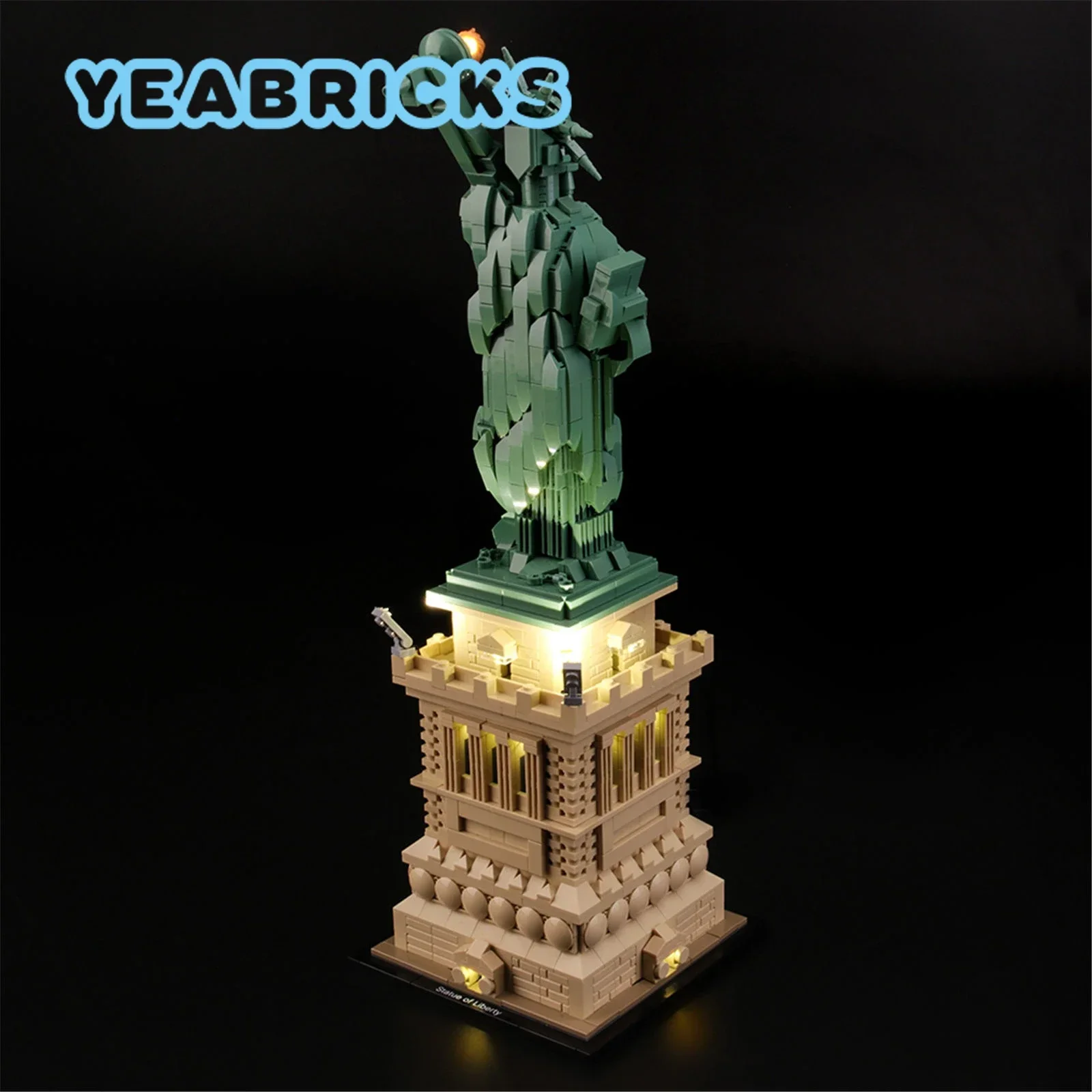 

Конструктор YEABRICKS со светодиодной подсветкой для 21042 года, набор строительных блоков для статуи Свободы (не входит в комплект), детские игрушки