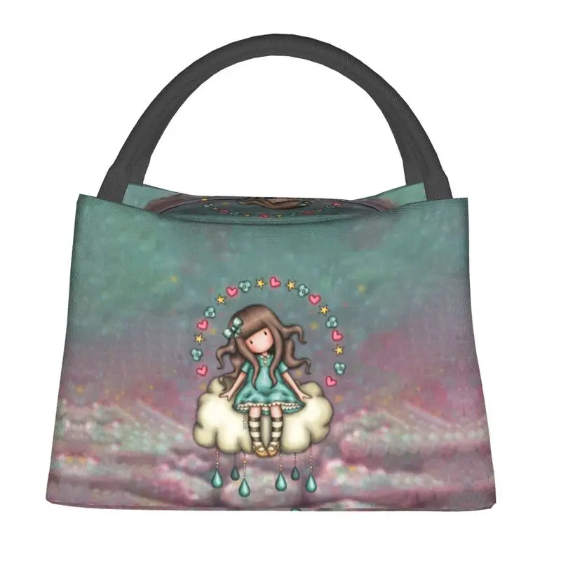 

Custom Santoro Gorjuss Girls Lunch Bag Men Women Cooler Warm Insulated Lunch Box for Picnic Camping Work Travel