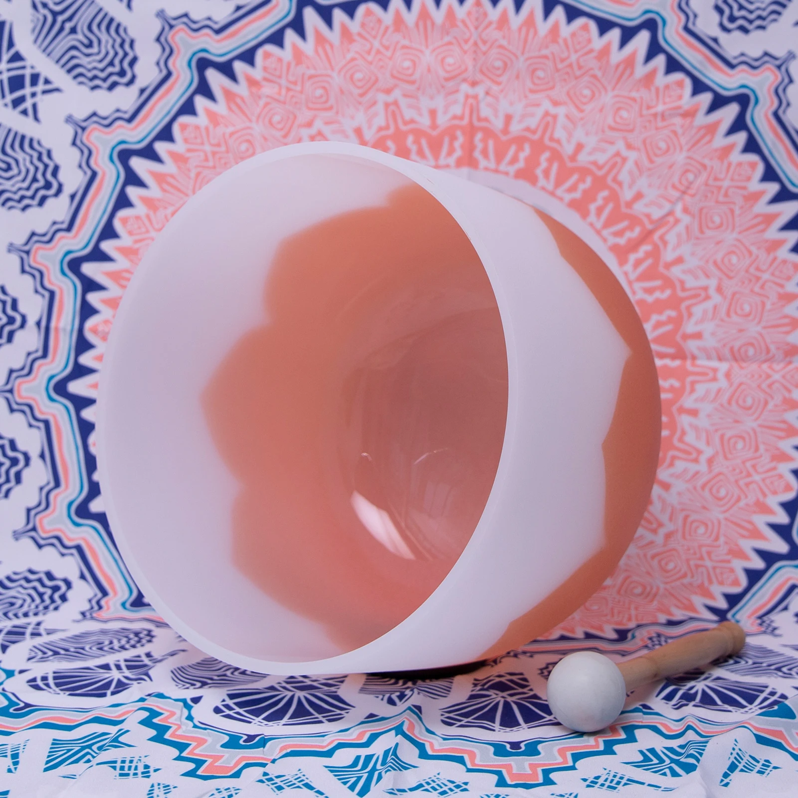 Чакра чакра Сакральная матовая кварцевая с кристаллом 10 дюймов 432 Гц