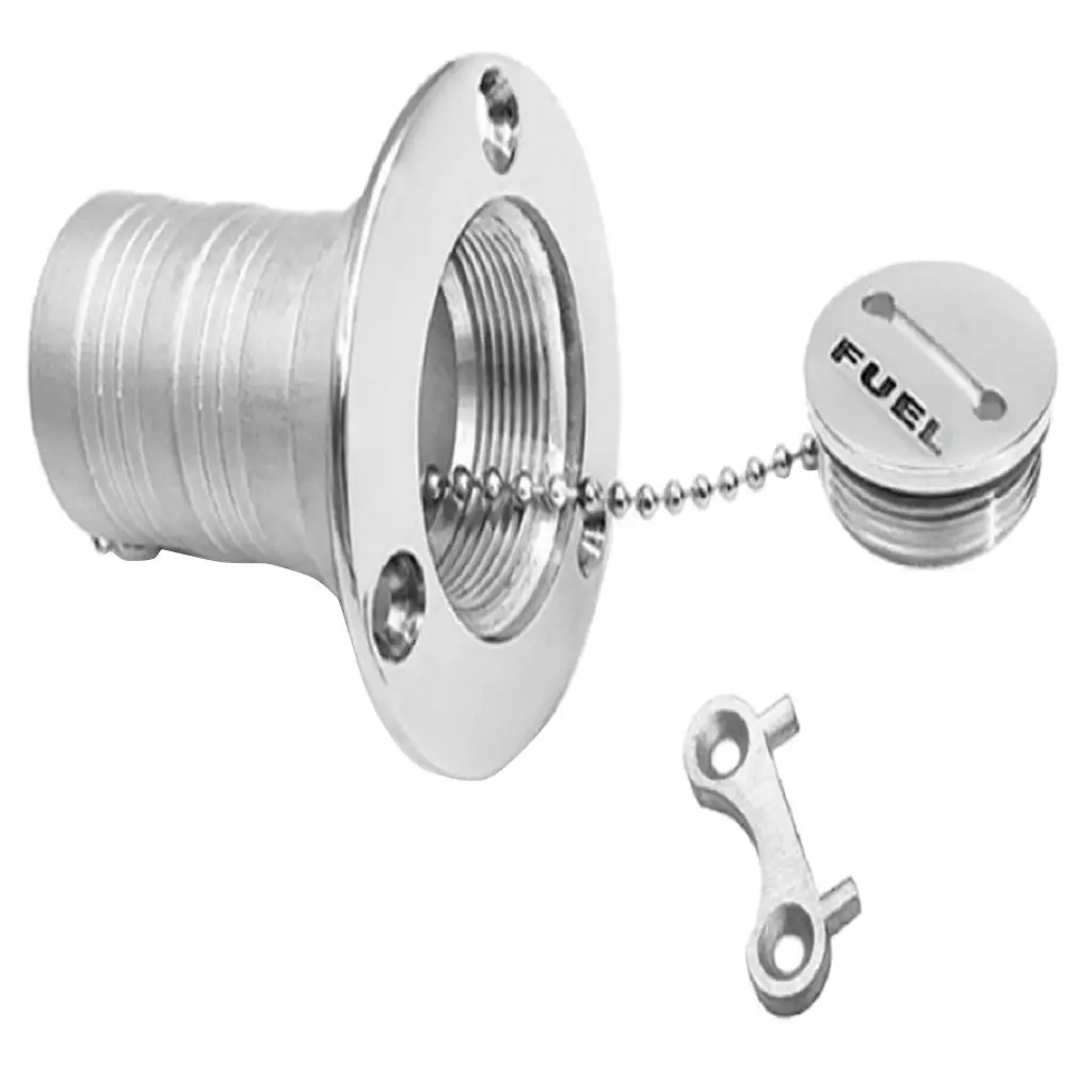 

Marine 2inch Boat Deck Fuel Filler with Keyless Cap, Solid 316 Stainless Steel