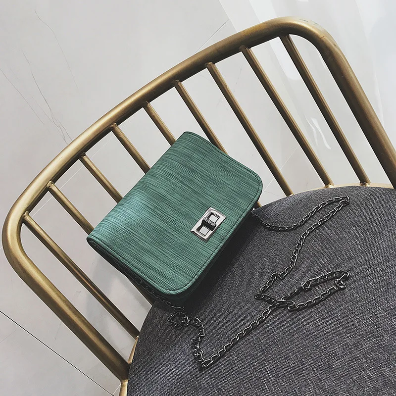 Fashion Luggage &Bags Women's Handbags Crossbody NEW Luxury Harajuku Style Square Chain Casual Green Ladies Bolsos