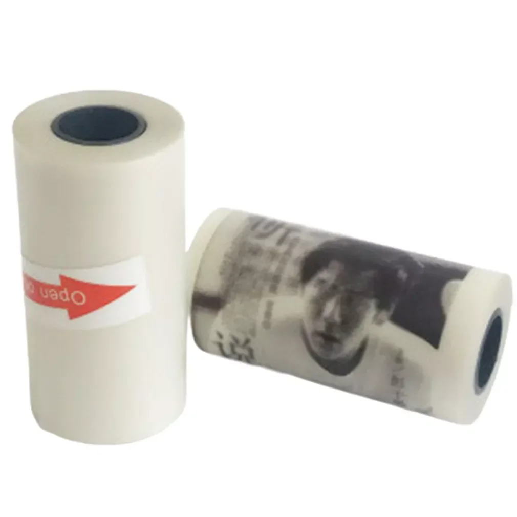 

Thermal Paper With Self-adhesive Printable Sticker Paper Roll Direct 57*30mm(2.17*1.18in) For PeriPage A6 Pocket PAPERANG P1/P2