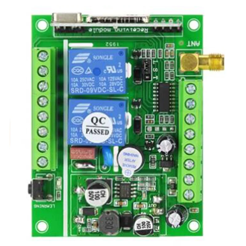 433 МГц DC 12 В 24 36 2CH радиочастотный пульт дистанционного управления беспроводной