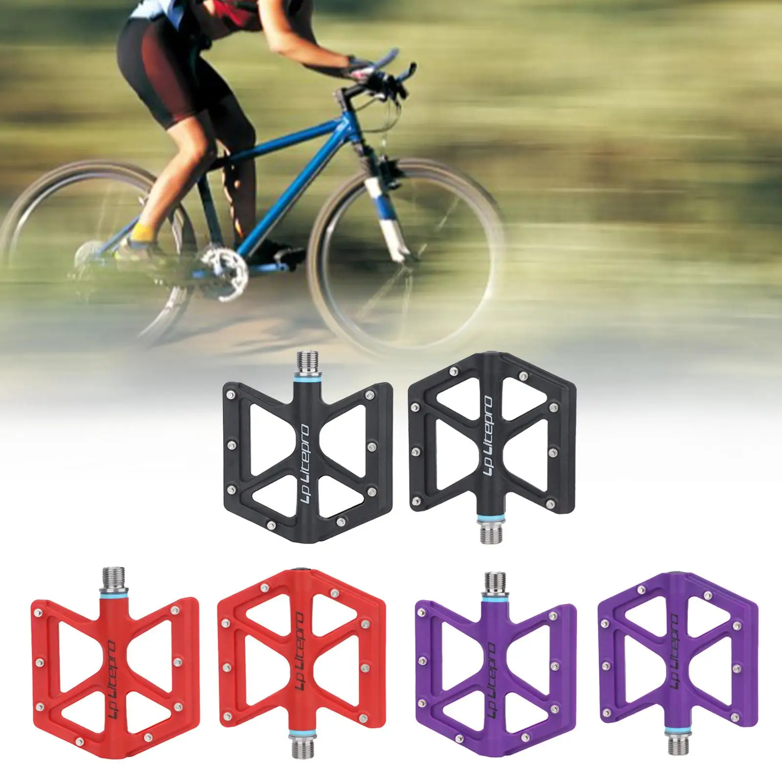 

Велосипедные педали для горного велосипеда, легкие велосипедные педали с плоской платформой