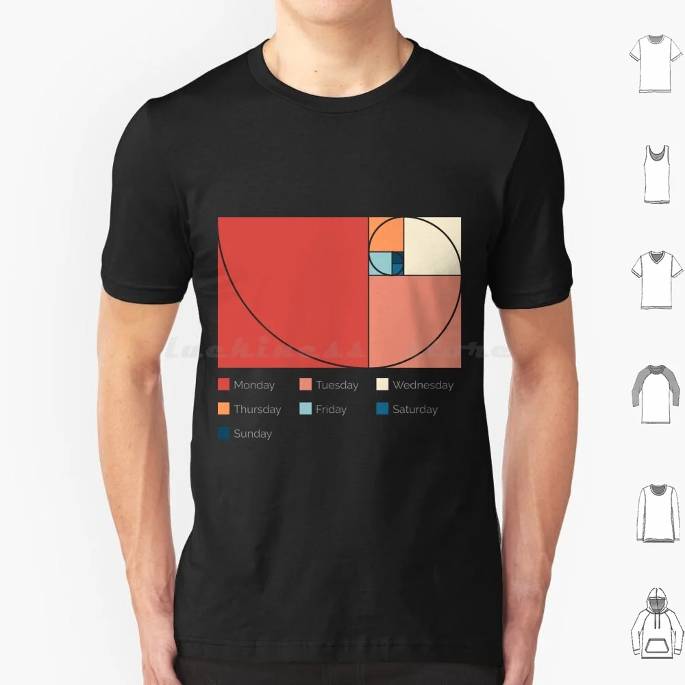 Футболка Fibonacci для мужчин женщин детей 6Xl спиральный мем неделя пейнтбол шутка