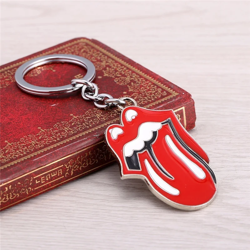 

Hot Selling NO.1 Big Tongue Key Chain Red Jewelry Keyring Creative Personality Key Chain Alloy Pendant Car Keychain Fan Souvenir