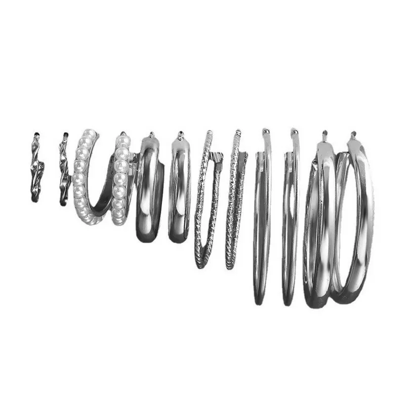 Новые серебряные серьги в европейском и американском стиле круглые