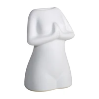 ceramic vase ceramic vase with yoga character decoration for living room table bookcase fireplace entrance 4 92x3 34 inch