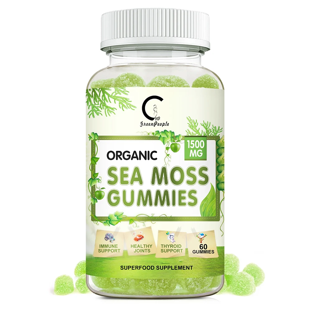 

Натуральный и органический морской мох GPGP GreenPeople, яблочный уксус, жевательные средства, Антивозрастная детоксикация, повышение иммунитета