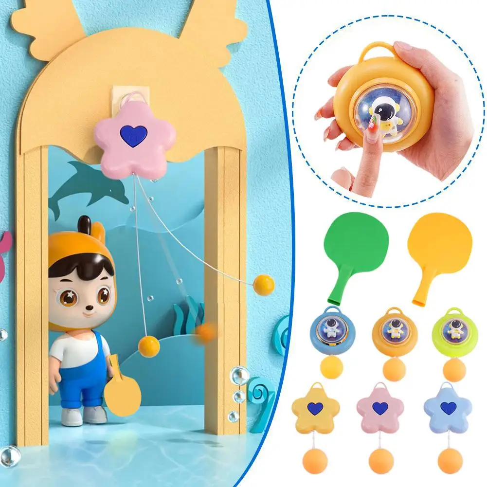 

Hanging Pingpong Trainer Parent Child Interaction Hand Eye Coordination Training Toy Training Device for Children Gifts X5C5
