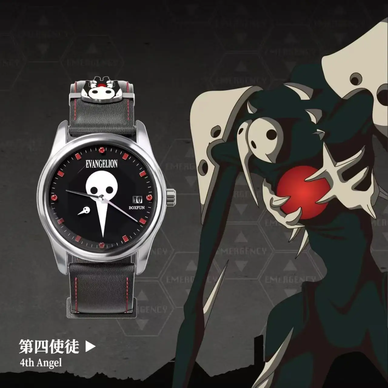 Фото В наличии Оригинальные часы BANDAI NEON GENESIS EVANGELION из серии Time Completion Plan, модель с персонажами аниме, игрушки и подарки для девочек №4