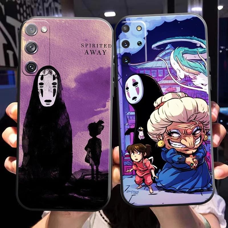 

Spirited Away Totoro No Face Man Phone Case For Samsung Galaxy S22 S21 S20 S10 10E S9 Plus S22 S21 S20 Ultra FE 5G Funda Coque