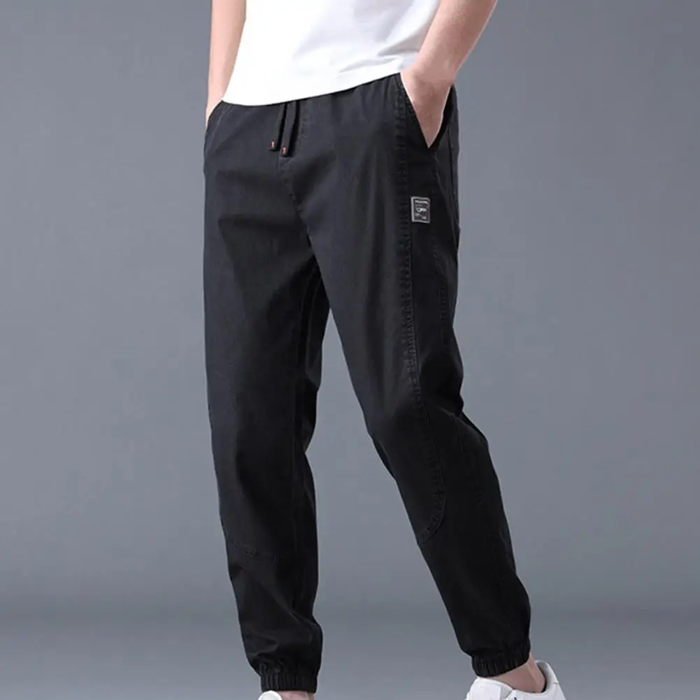 

Bottoms Stylish Loose Pockets Harem Pants Cool Men Trousers Bow for Daily Wear
