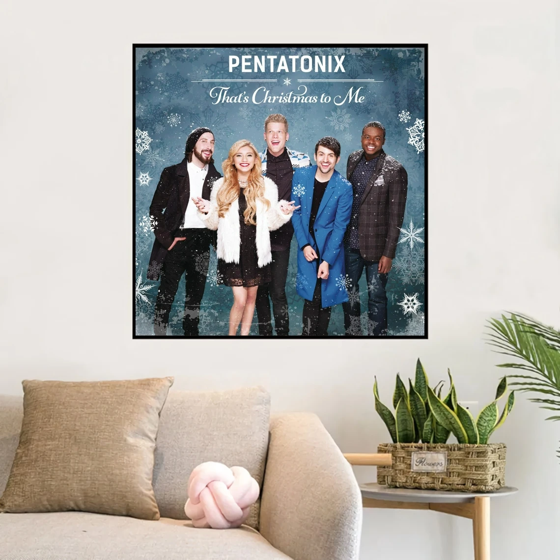 Pentatonix That's Christmas To Me музыкальный альбом постер холст художественный принт
