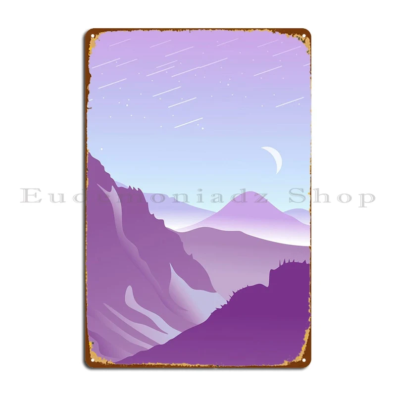 

Минималистичная металлическая фотография, пещера, клубный Печатный оловянный плакат