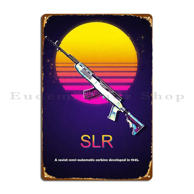 Металлический знак Slr оружия Xezyy Декор стен для клуба персонализированный
